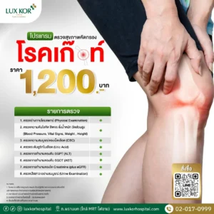 โปรแกรมตรวจคัดกรองโรคเกาต์ (Gout Screening Program)